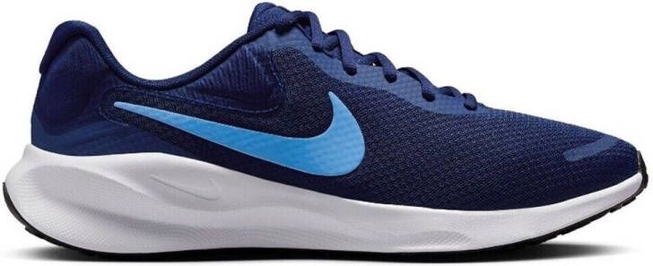 Nike revolution 7 mens road r in de kleur blauw - Foto 4
