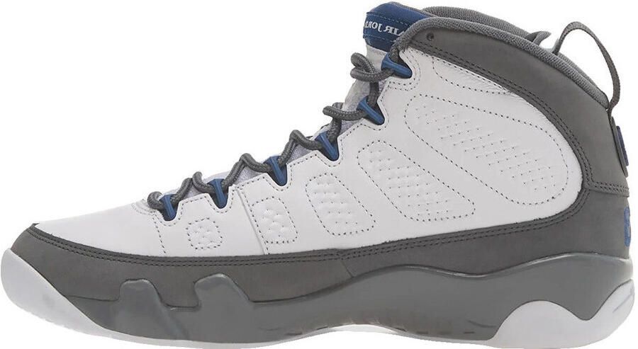 Nike Basketbalschoenen Baskets 9 retro flint grey french blue cuir
