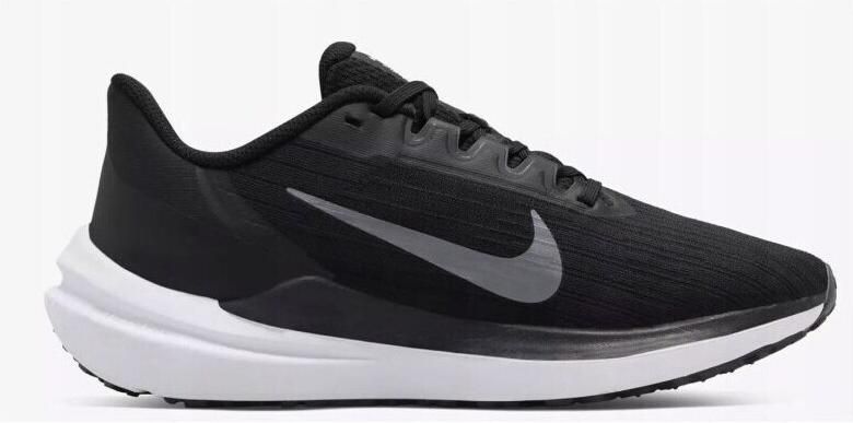 Nike air winflo 9 hardloopschoenen zwart grijs dames - Foto 2
