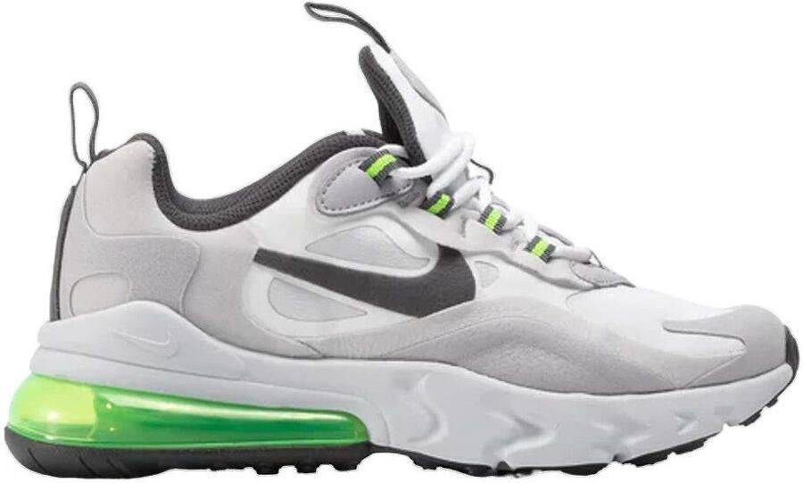 Nike AIR MAX 270 REACT ( Summit White Grey Silver Lilac Electric Green) kinderen - Foto 3