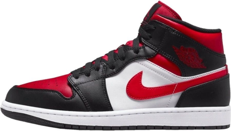 Jordan Air 1 Mid(Gs ) Black Fire Red White Schoenmaat 36+ Shoes grade school 554725 079 - Foto 4
