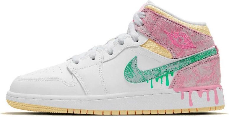 Nike Hoge Sneakers 1 Mid Paint Drip