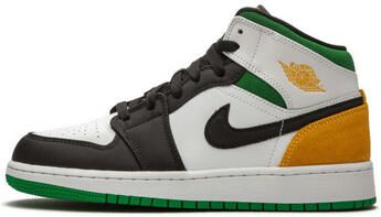 Nike Hoge Sneakers 1 Mid SE White Laser Orange Lucky Green