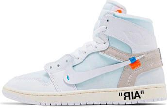 Nike Hoge Sneakers 1 Retro High Off-White Alaska