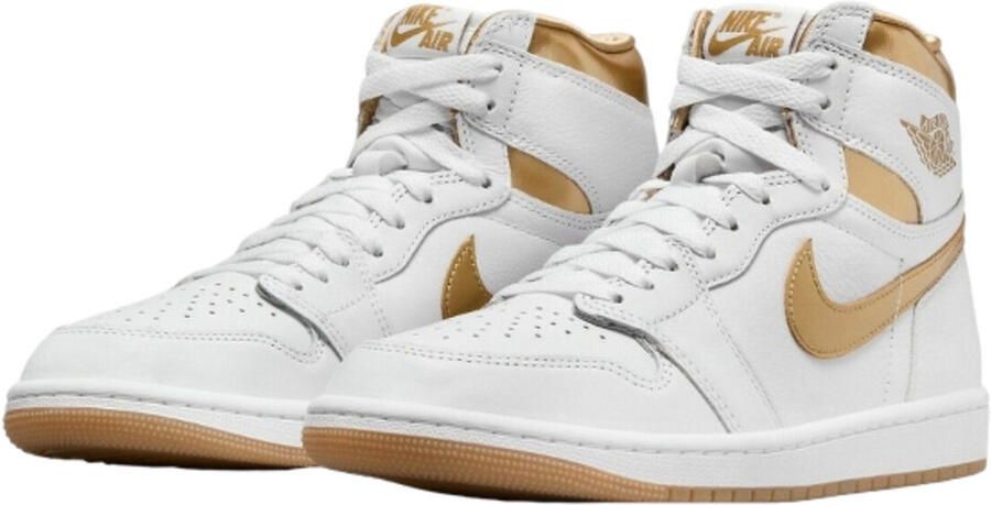 Jordan Air 1 Retro High OG 'White and Gold' damesschoenen Wit - Foto 2