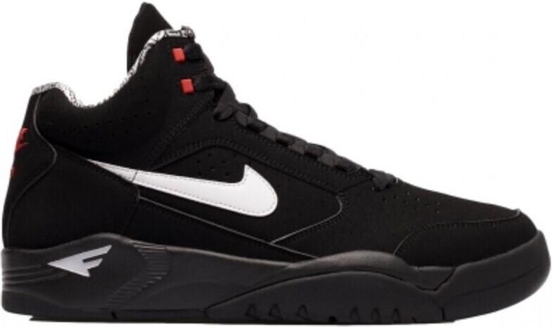 Nike Air Flight Lite II Mid (Black White Varsity Red) - Foto 3