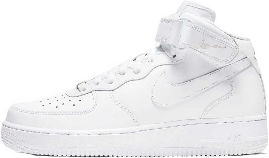 Nike Air Force 1 Mid basisschool Schoenen White Leer Textil Foot Locker