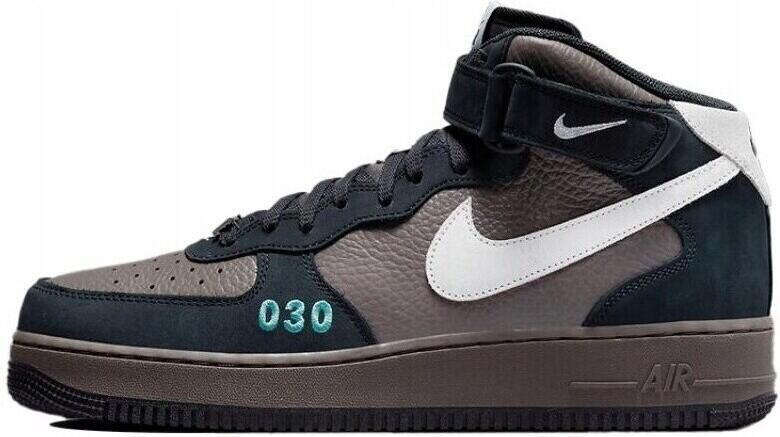 Nike Air Force 1 Mid NH2 Berlin City Heren Sneakers Sportschoenen Schoenen Bruin Zwart DR0296 - Foto 2