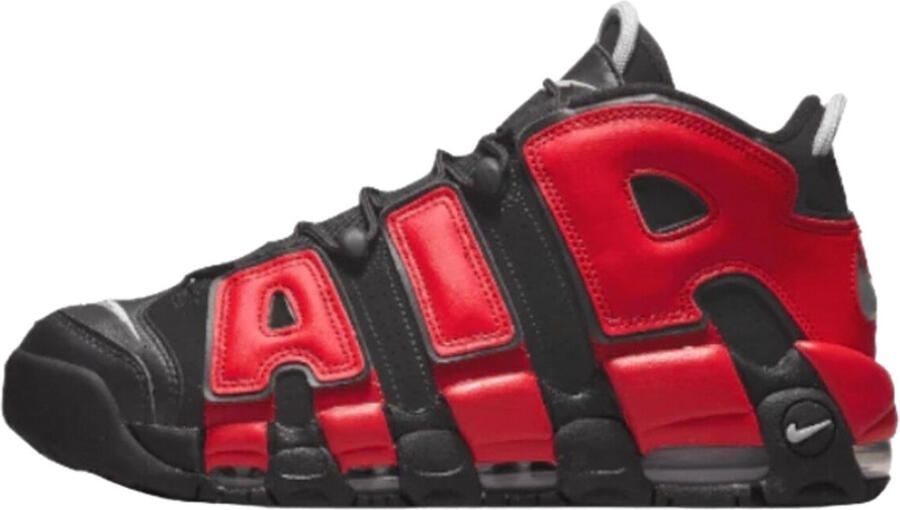 Nike Air More Uptempo '96 Black University Red Midnight Navy White Schoenmaat 38 1 2 Sneakers DJ4400 001 - Foto 2