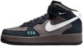 Nike Air Force 1 Mid NH2 Berlin City Sneakers Sportschoenen Schoenen Bruin Zwart DR0296 - Grijs