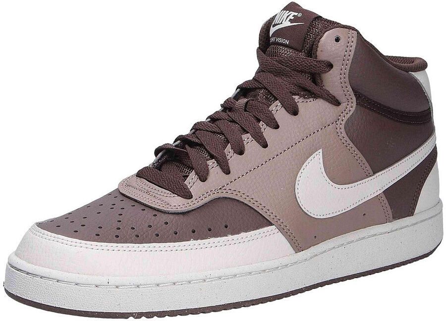 Nike Hoge Sneakers Baskets court vision mid next nature baroque brown