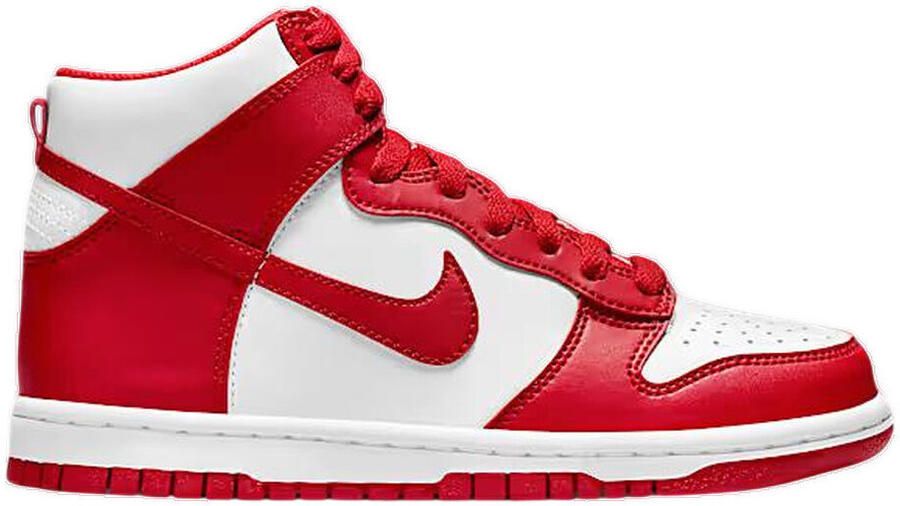 Nike Dunk High (gs) Basketball Schoenen white university red
