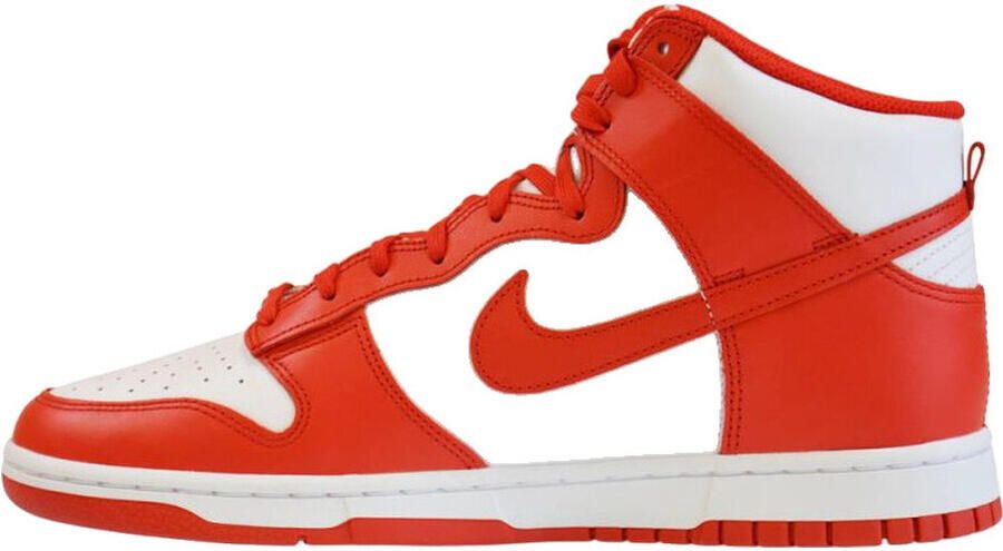 Nike Hoge Sneakers Baskets dunk high university red cuir