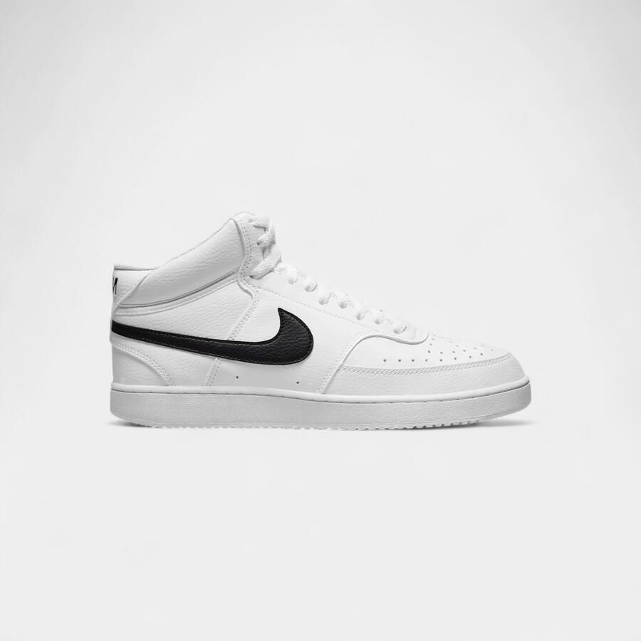Nike Hoge Sneakers Court Vision Mid Next Nature White Black
