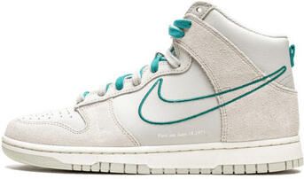 Nike Hoge Sneakers Dunk High First Use Light Bone Green Noise