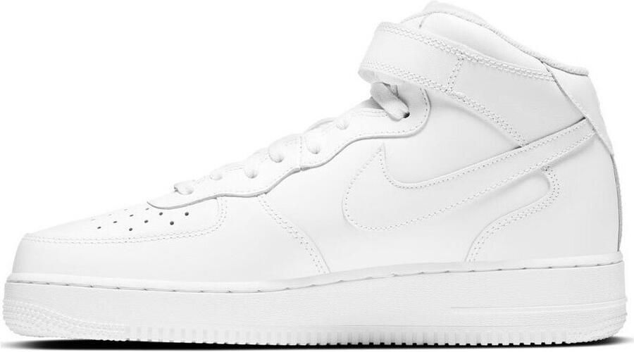 Nike Air Force 1 Mid 07 Triple Black Heren Sneakers Schoenen Zwart CW2289 - Foto 15