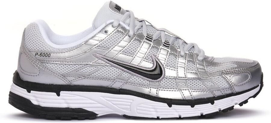 Nike P-6000 White Metallic Silver Pure Platinum Black- Dames White Metallic Silver Pure Platinum Black - Foto 7