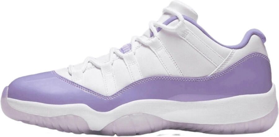 Jordan Wmns Air 11 Retro Low White Pure Violet White Schoenmaat 35 1 2 Sneakers AH7860 101 - Foto 8