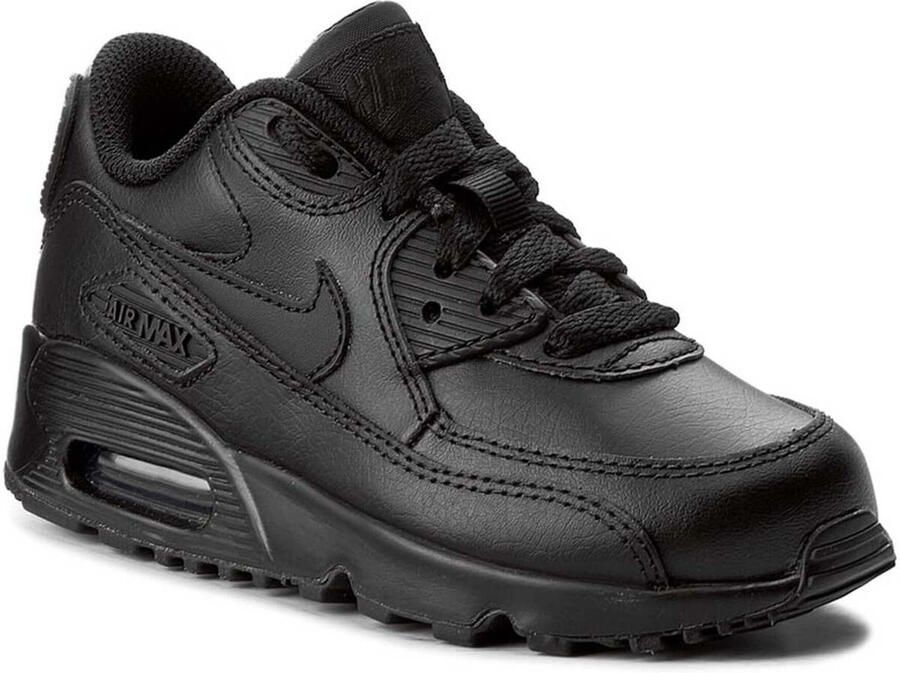 Nike Air Max 90 Leather voorschools Schoenen Black Leer Foot Locker