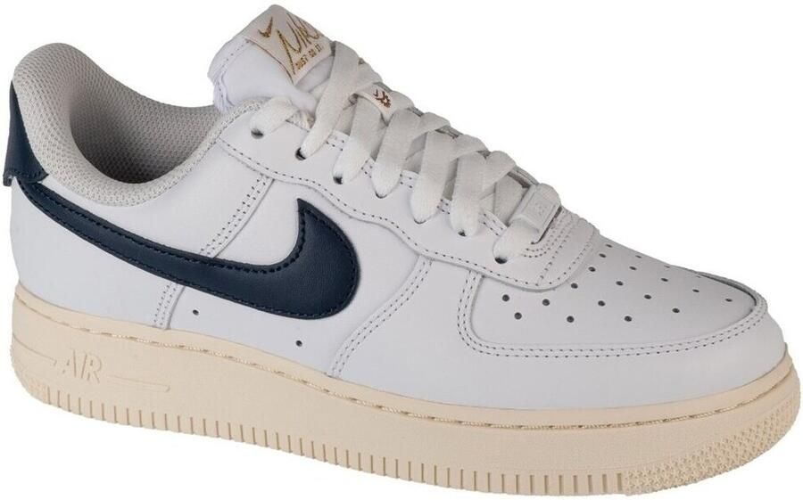 Nike Air Force 1 '07 Flyease \ White Vintage Sail Navy Sneakers - Foto 5