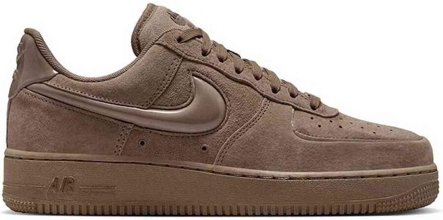 Nike Air Force Sneakers Dames Bruin Mesh Synthetisch