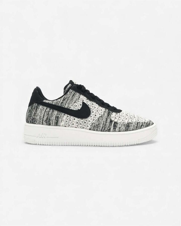 Nike Lage Sneakers Air Force 1 Flyknit 2 Black Pure Platinum