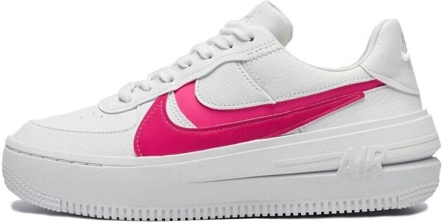 Nike Wmns Air Force 1 Platform Basketball Schoenen white fierce pink fireberry maat: 38 beschikbare maaten:36.5 38 39 40 41