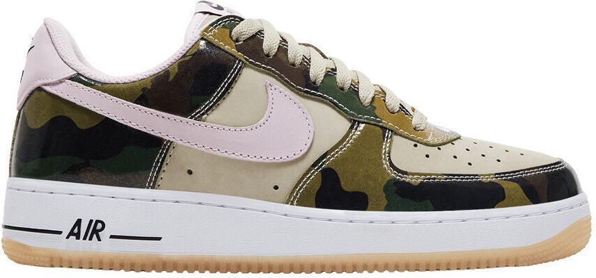 Nike Lage Sneakers Air Force 1 Low '07 LV8 Patent Camo Pink