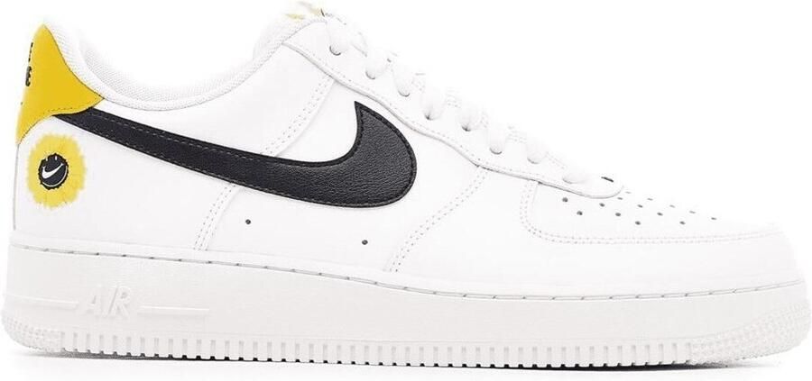 Nike Air Force 1 '07 Lv8 White Black Dark Sulfur Opti Yellow Schoenmaat 39 Sneakers DM0118 100 - Foto 7