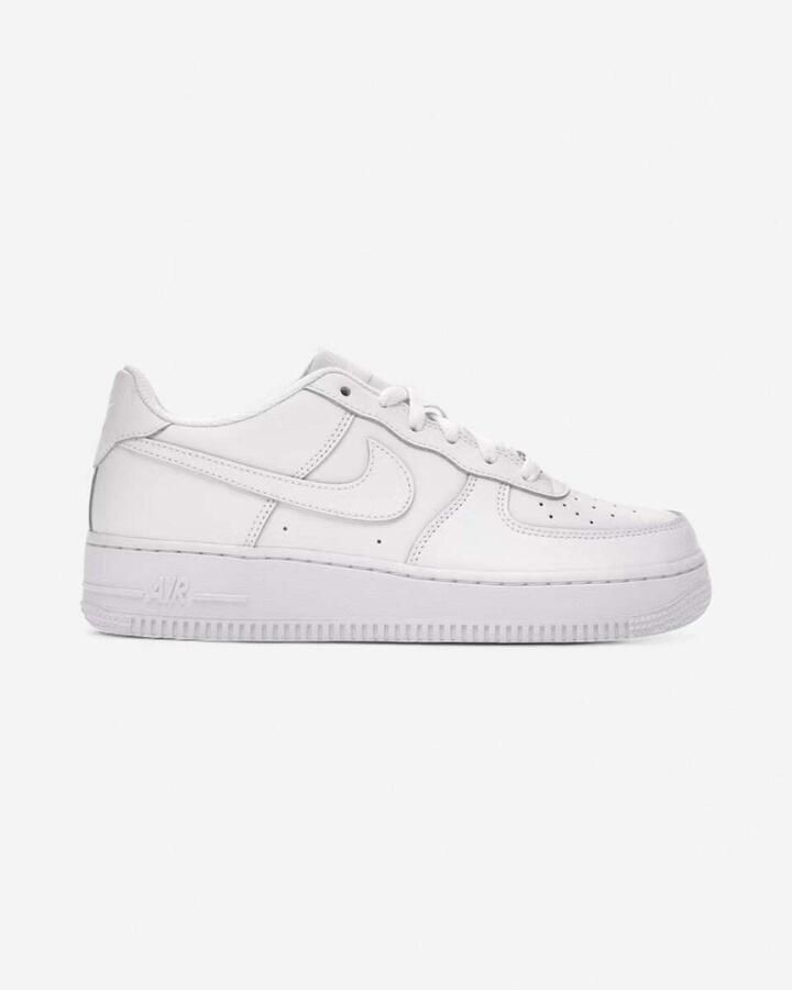 Nike Lage Sneakers Air Force 1 Low LE Triple White (GS)