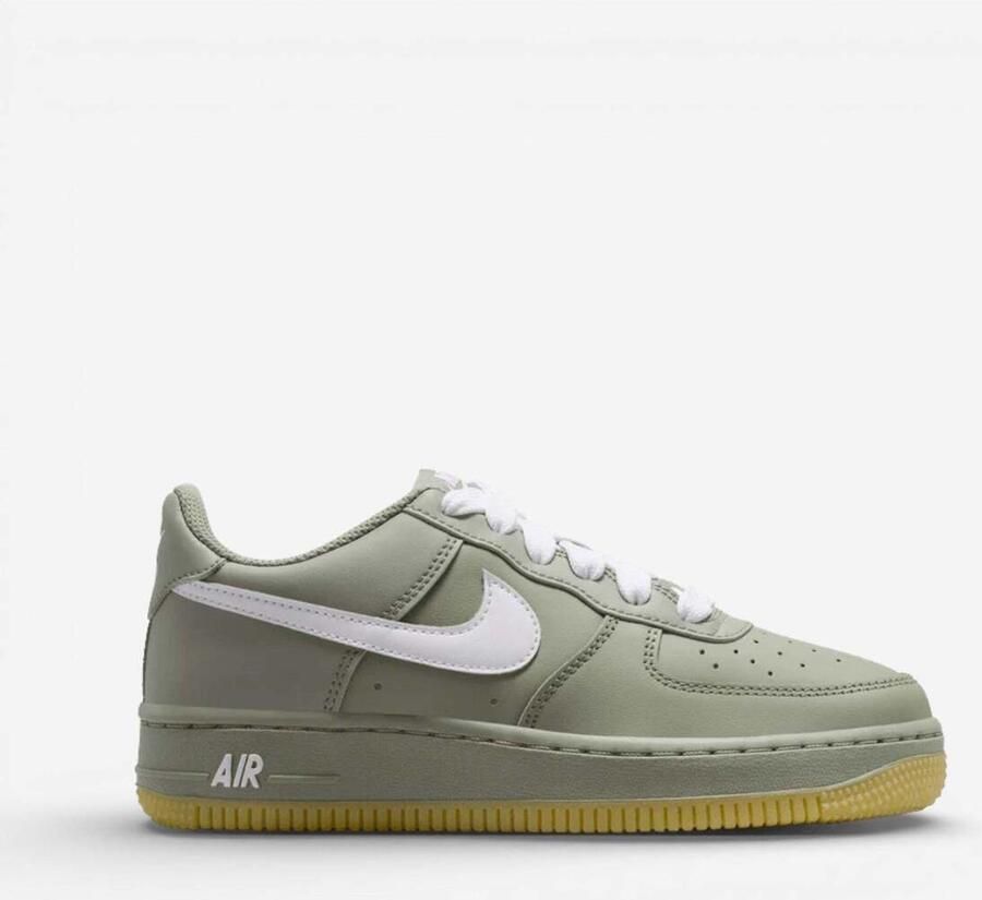 Nike Lage Sneakers Air Force 1 Low LV8 Light Army Gum White (GS) - Foto 2