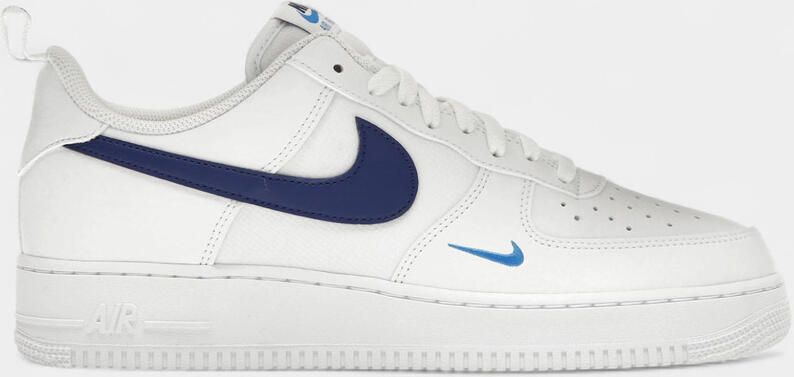 Nike Lage Sneakers Air Force 1 Low White Light Photo Blue Deep Royal Blue
