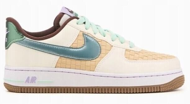 Nike Air Force 1 Retro QS Easter Sneakers Unisex Wit Blauw Mint - Foto 2