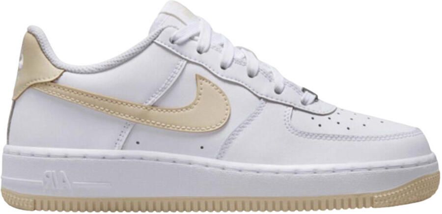 Nike Lage Sneakers Air Force 1 White Light Khaki (GS)