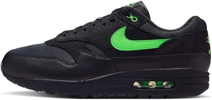 Nike Lage Sneakers Air Max 1 Essential Black Green Strike