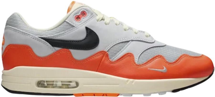 Nike Lage Sneakers Air Max 1 Patta Waves Hyper Crimson Pure Platinum