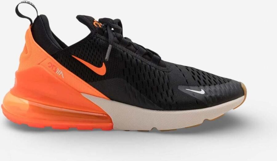Nike Lage Sneakers Air Max 270 Black Phantom Total Orange - Foto 3