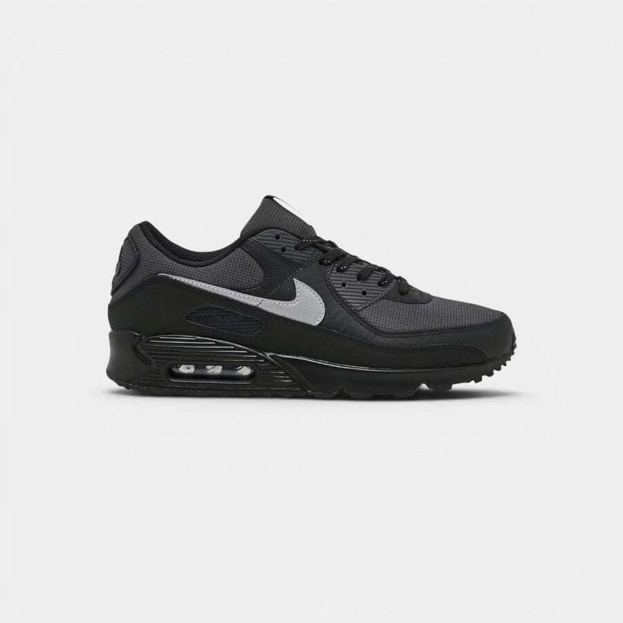 Nike Lage Sneakers Air Max 90 Black Reflective Silver