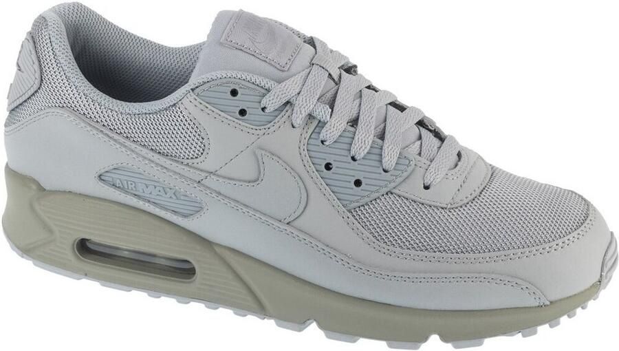 Nike Air Max 90 Grey Nubuck Sneakers Heren Doos Zonder Deksel - Foto 2