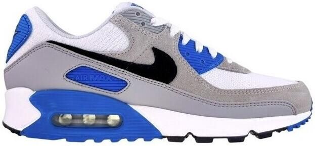 Nike Herenschoenen Air Max 90 White Photo Blue Pure Platinum Black- Heren White Photo Blue Pure Platinum Black - Foto 6