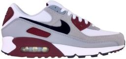 Nike Herenschoenen Air Max 90 White Dark Team Red Pure Platinum Black- Heren White Dark Team Red Pure Platinum Black