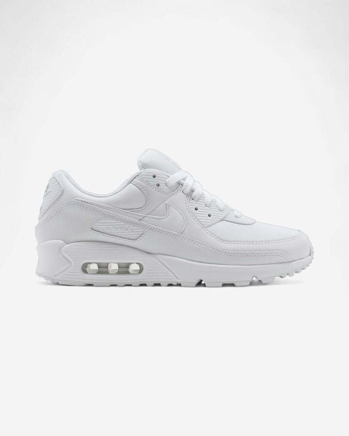 Nike Lage Sneakers Air Max 90 Leather Triple White