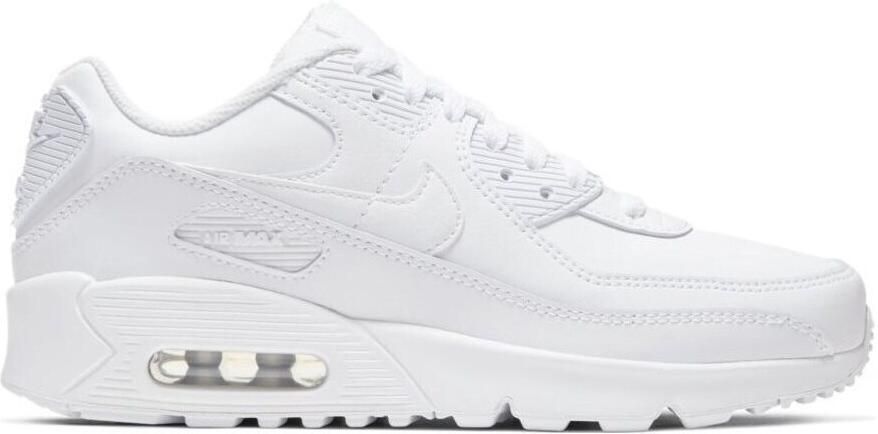 Nike Air Max 90 LTR Kids White Metallic Silver White White Kind White Metallic Silver White White