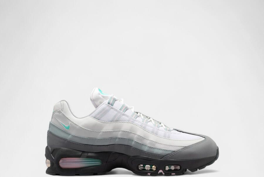Nike Lage Sneakers Air Max 95 Big Bubble White Hyper Turquoise Pink Foam