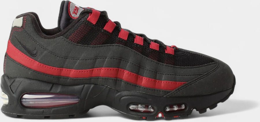 Nike Lage Sneakers Air Max 95 OG Big Bubble Black Crimson Grey