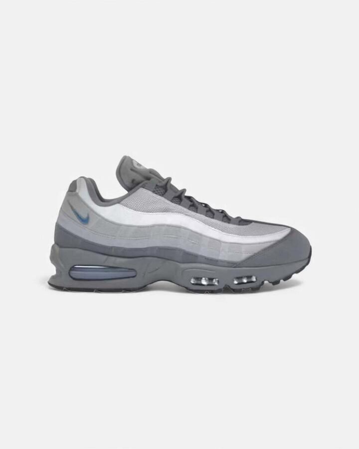 Nike Lage Sneakers Air Max 95 OG Big Bubble Smoke Grey Green Abyss
