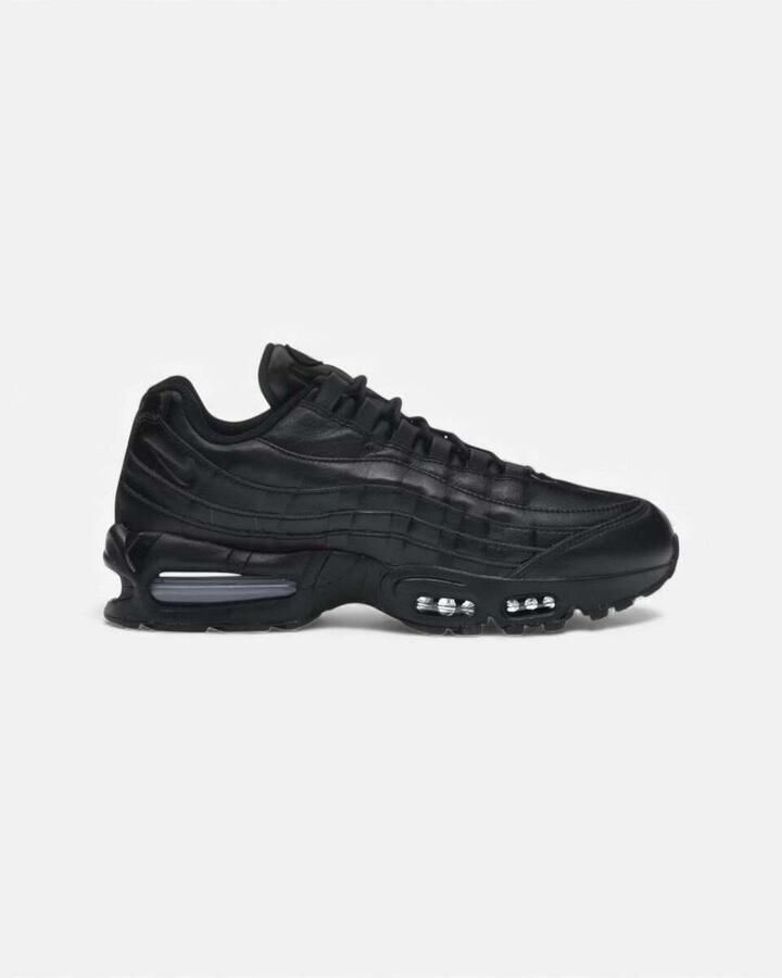 Nike Lage Sneakers Air Max 95 QS Big Bubble Black Leather