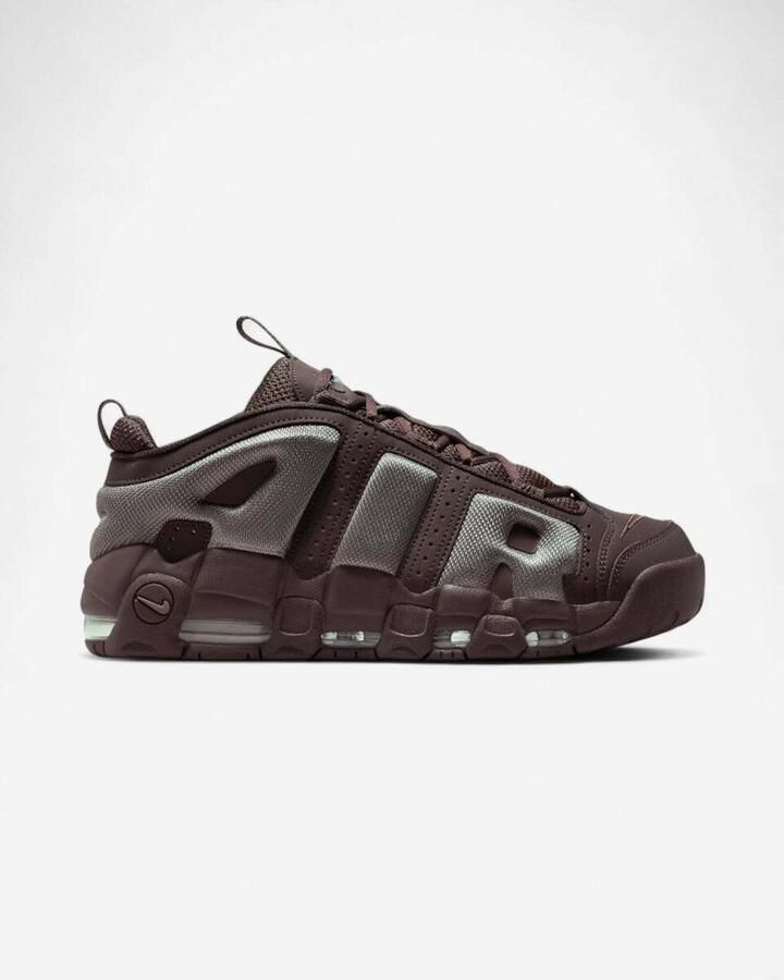 Nike Lage Sneakers Air More Uptempo Low Baroque Brown Cave Stone