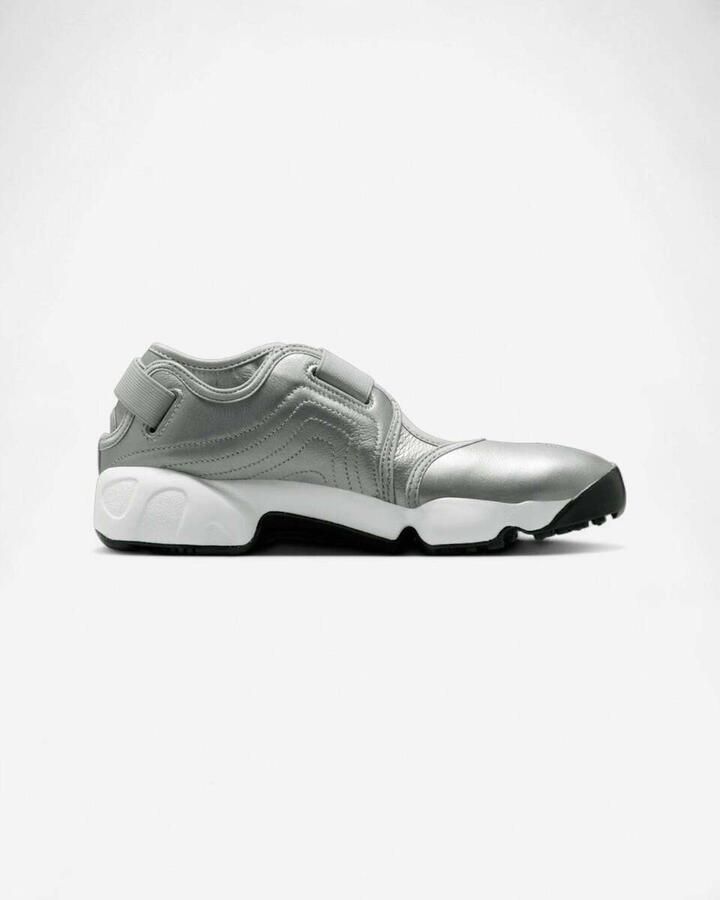 Nike Lage Sneakers Air Rift Leather Metallic Silver Sail ( 's) - Foto 2