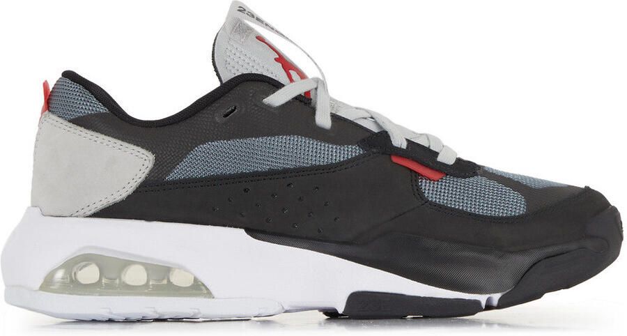 Jordan Air 200E Black Smoke Grey White University Red Heren
